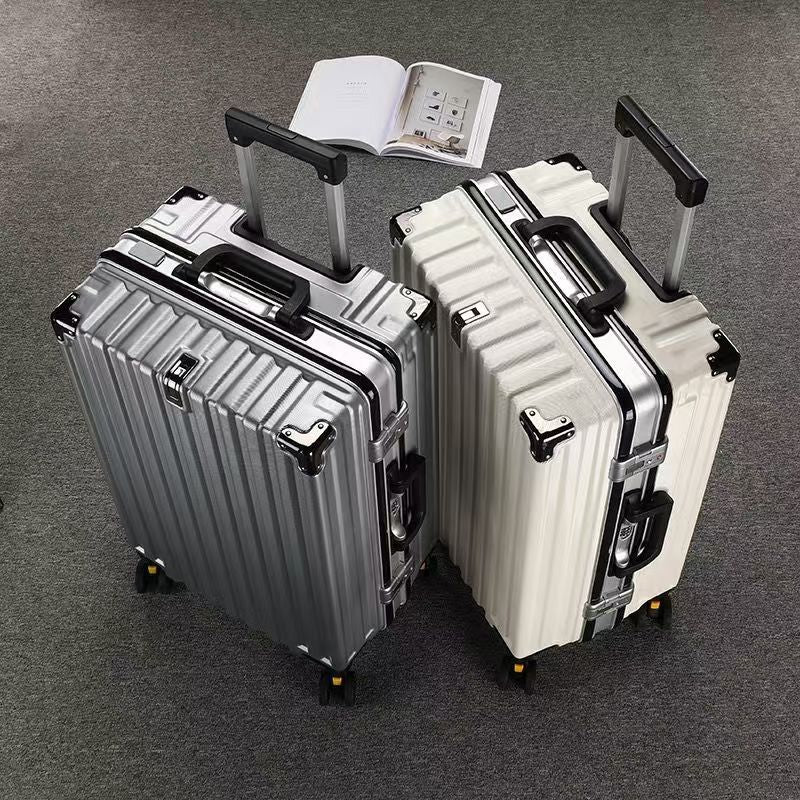 Luggage with large capacity, sturdy trolley case, durable spinner suitcase, lockbox